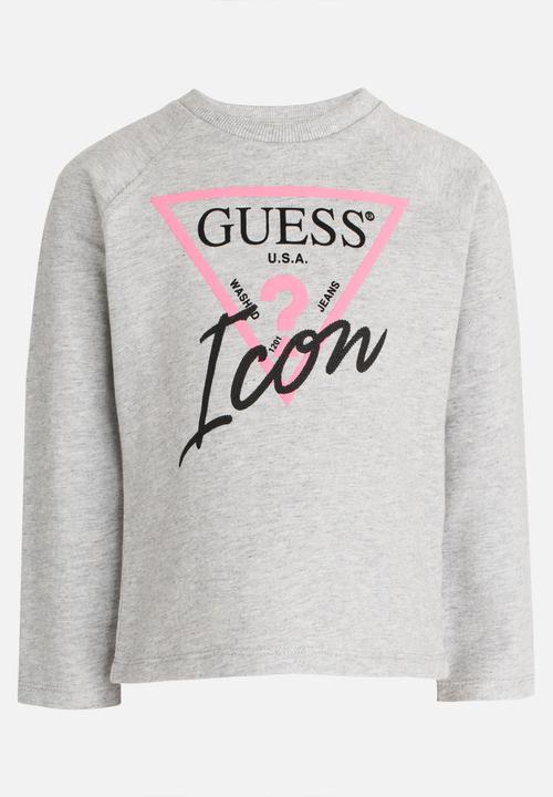 GUESS - Girls Icon Active Top Grey