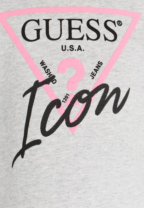 GUESS - Girls Icon Active Top Grey