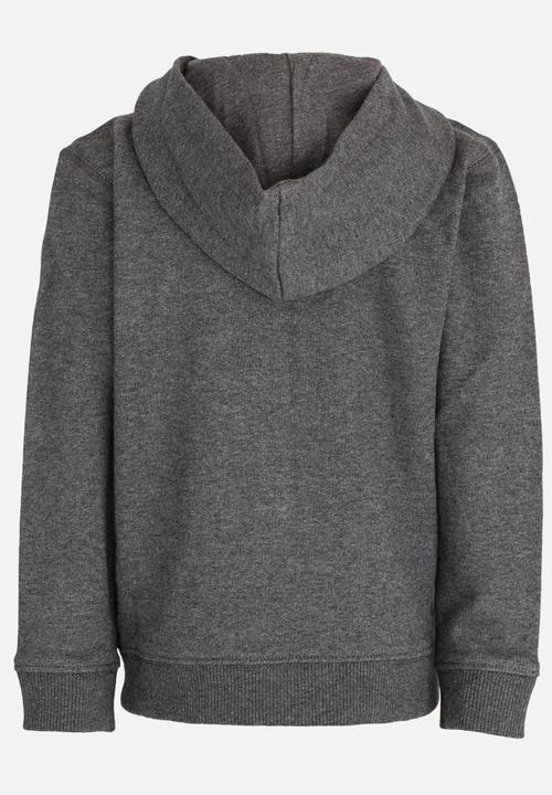 GUESS - Boys Zip Thru Active Hoodie Grey