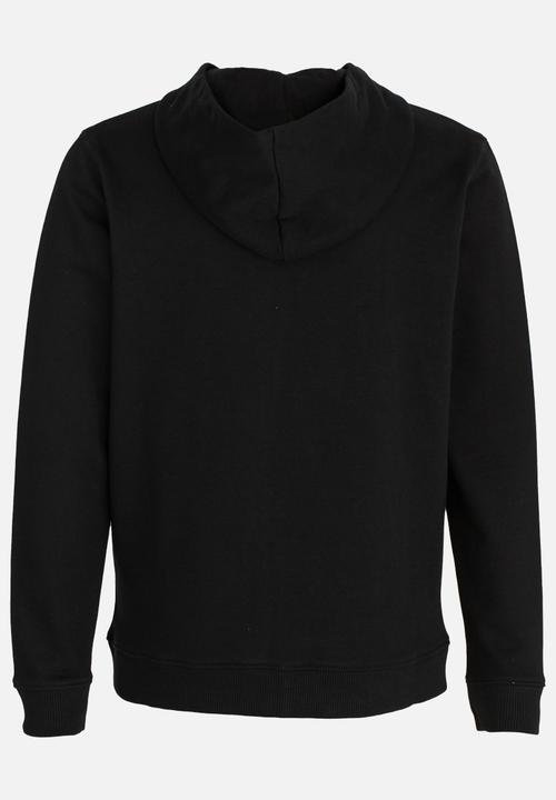 GUESS - Boys Zip Thru Active Hoodie Black