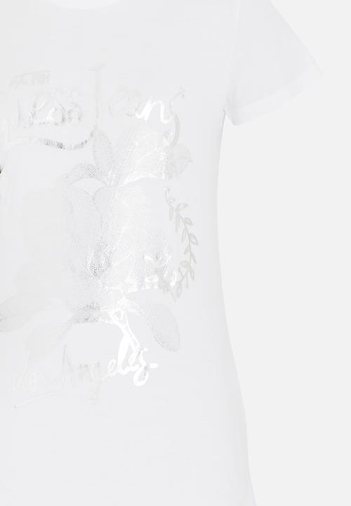 GUESS - Guess Jeans Flower Tee White