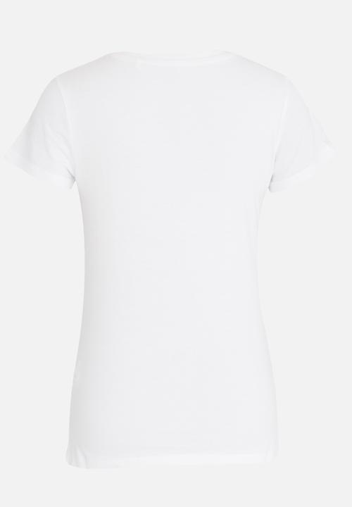 GUESS - Guess Jeans Flower Tee White