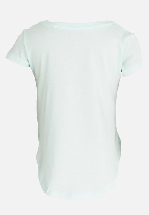 GUESS - Dotted Heart Aqua Tee 