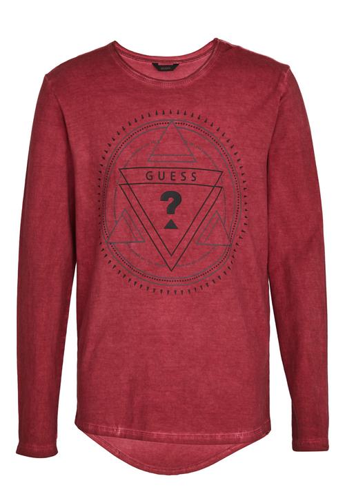 GUESS - Gunner Crew   Tee Dark Red