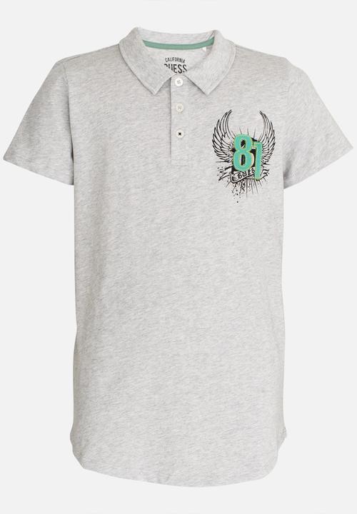 GUESS - Scooped Polo Grey