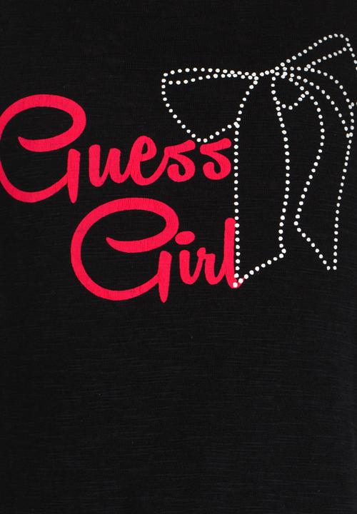 GUESS - Guess Printed Black Tee