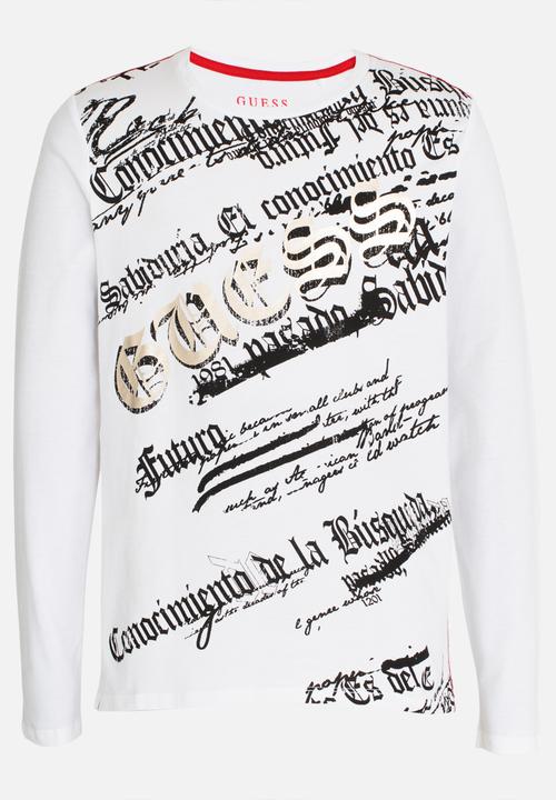 GUESS - Boys Guess Foil Tee White