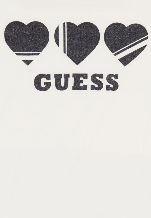 GUESS - Lace Sleeve Tee Cream