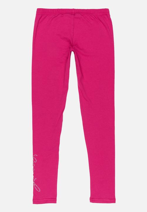 GUESS - Girls Basic Leggings Dark Pink