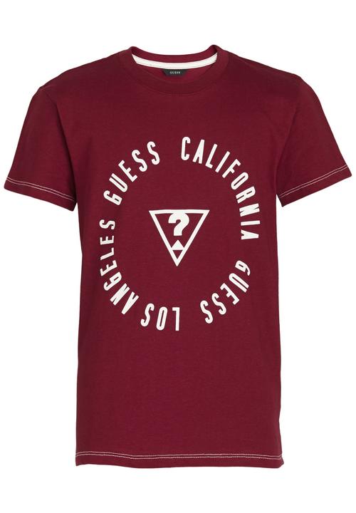 GUESS - California  Tee Dark Red