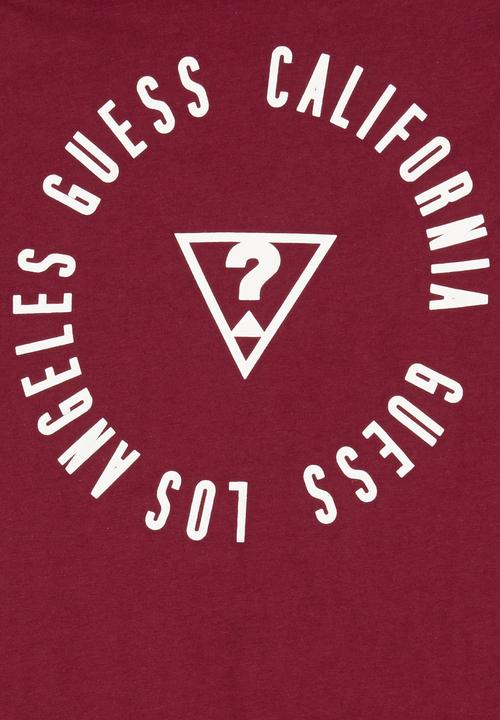 GUESS - California  Tee Dark Red