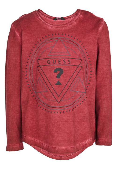 GUESS - Gunner Crew  Tee Dark Red