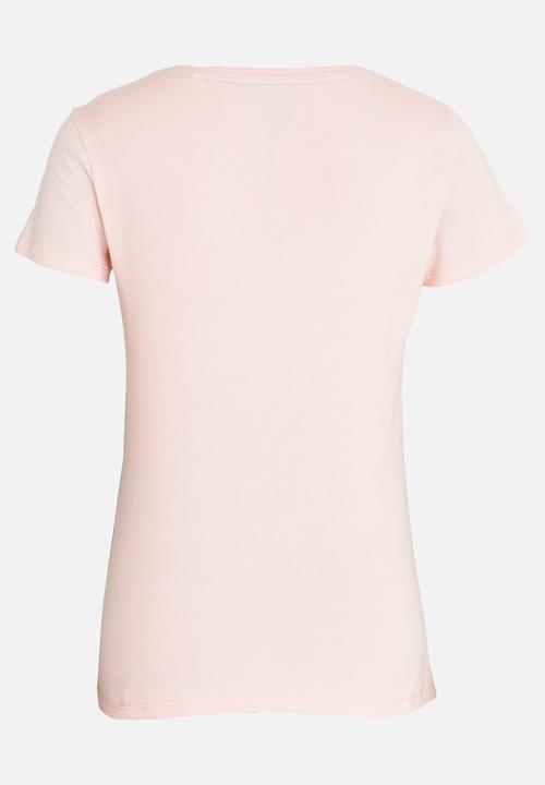 GUESS - Girls Tri Butterfly Tee Pale Pink