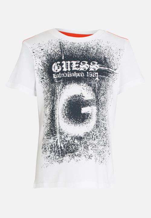 GUESS - Spray Paint Tee White