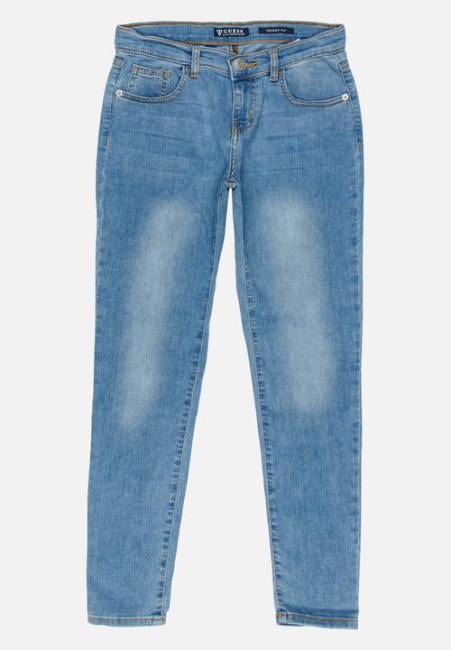 GUESS - Light Wash Stretch Denim Blue