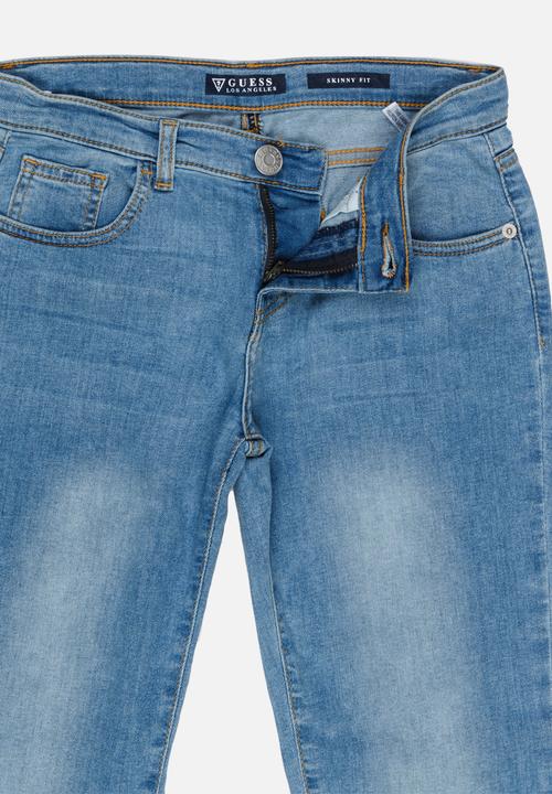 GUESS - Light Wash Stretch Denim Blue