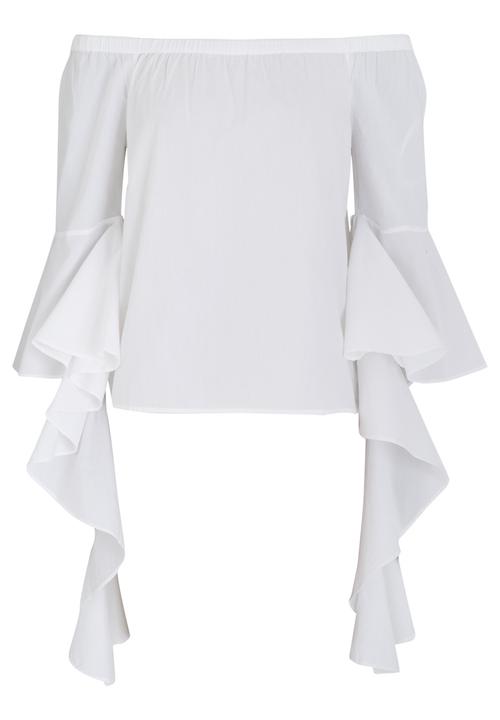 Noisy May - Julianna Off-the-shoulder Blouse White