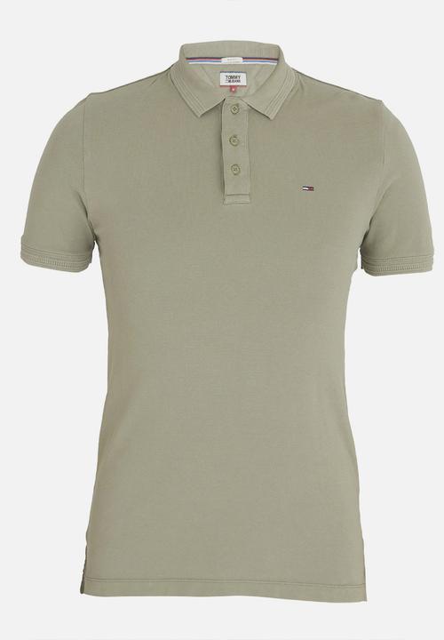 Tommy Hilfiger - Fine Garment Dye Polo Golfer Khaki Green