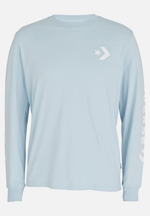 Converse - Converse Star Chevron Wordmark Tee Pale Blue