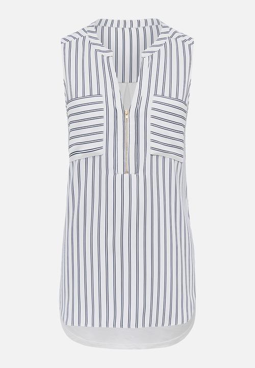 Forever New (Spree) - Matilda Zip Front Tank Multi-colour