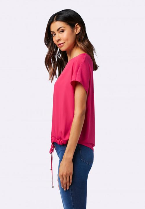 Forever New (Spree) - Sarah Drawstring Front Top Mid Pink