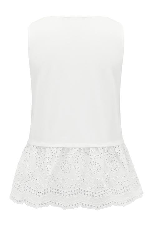 Forever New (Spree) - Teresa Broderie Hem Tank Off White