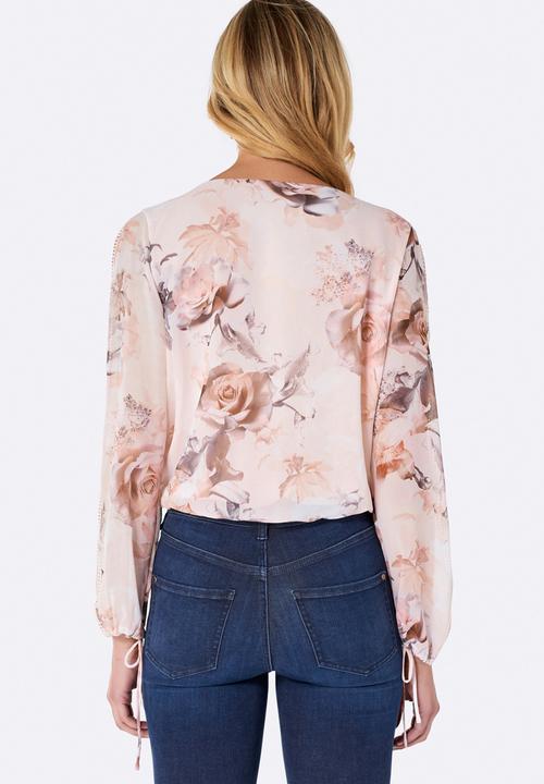 Forever New (Spree) - Dahlia Wrap Bodysuit Pale Pink