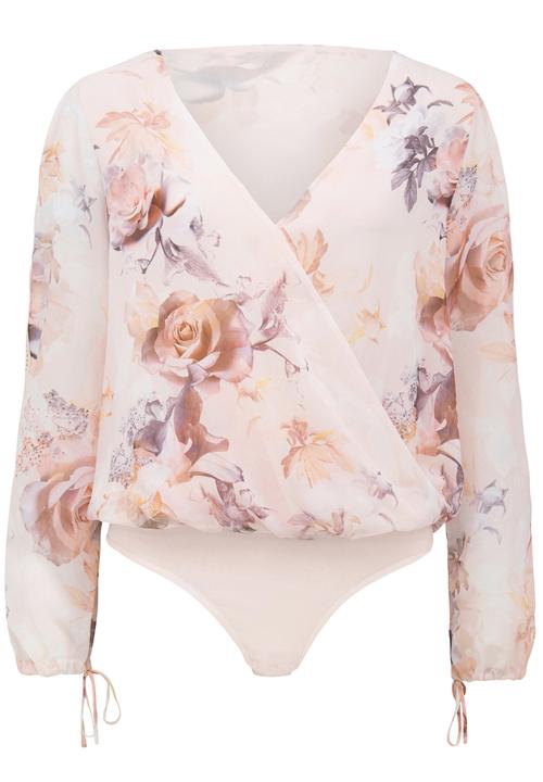 Forever New (Spree) - Dahlia Wrap Bodysuit Pale Pink