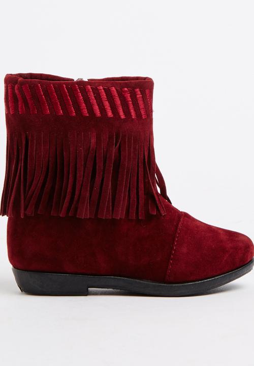 Jumbo - Boho Boot Dark Red