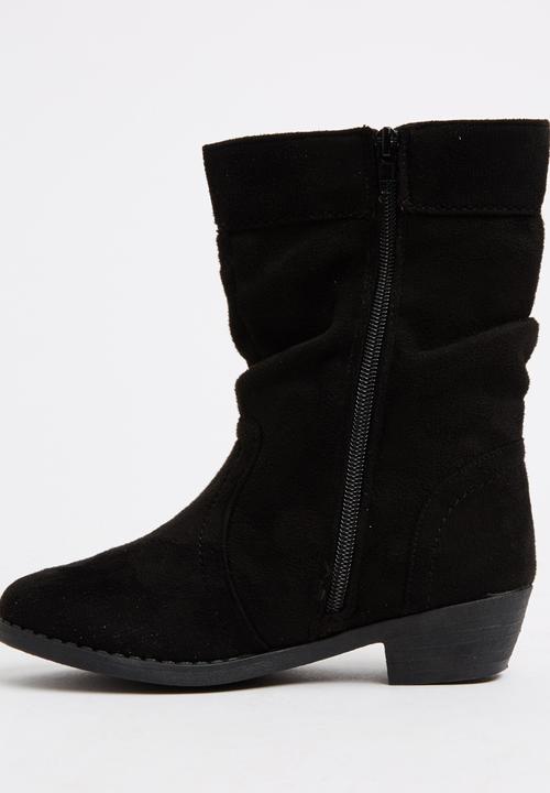 Jumbo - Fringe Boot Black