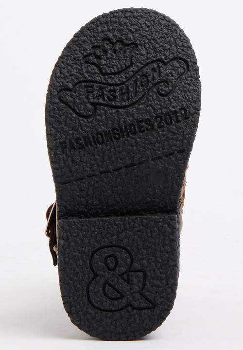Awol - Buckle Boot Brown/Black