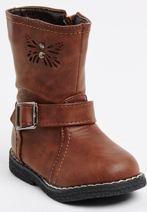 Awol - Buckle Boot Brown/Black