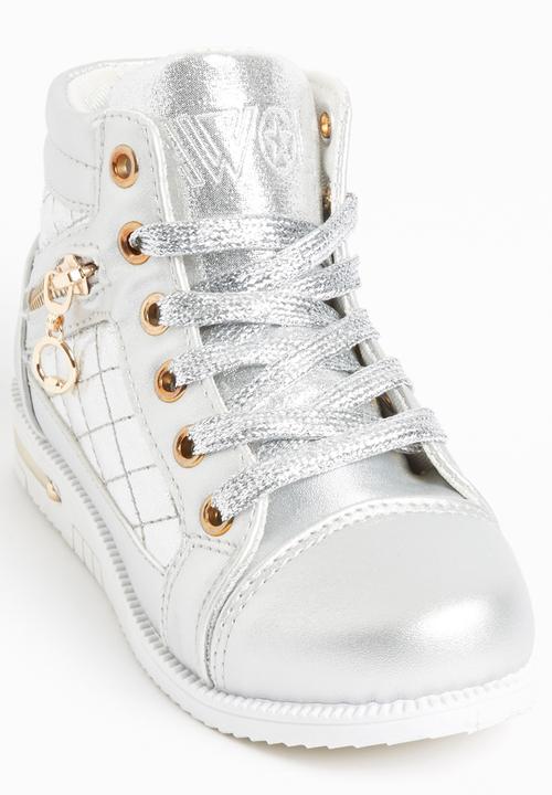 Jumbo - Lace Up Sneaker Silver