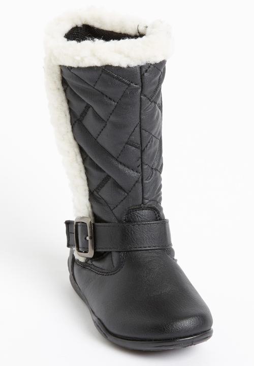 Jumbo - Boot with Fur Detail Black