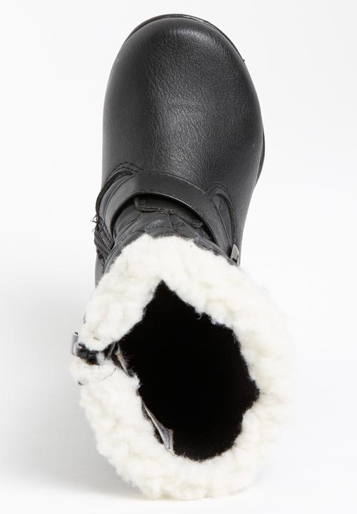 Jumbo - Boot with Fur Detail Black
