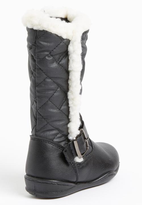 Jumbo - Boot with Fur Detail Black