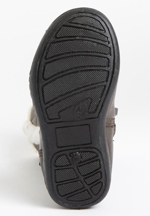 Jumbo - Boot with Fur Detail Mid Grey
