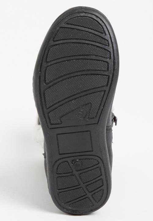 Jumbo - Boot with Fur Detail Black
