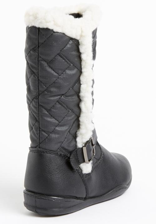 Jumbo - Boot with Fur Detail Black