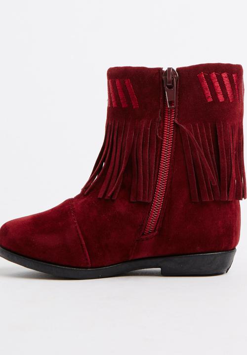 Jumbo - Boho Boot Dark Red