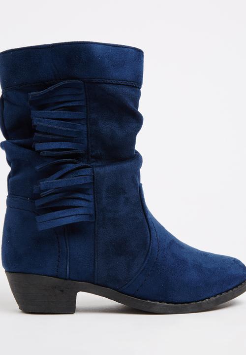 Jumbo - Fringe Boot Navy