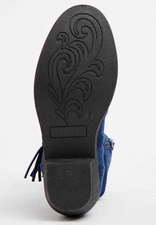 Jumbo - Fringe Boot Navy