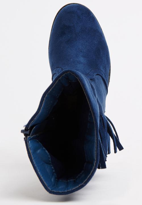 Jumbo - Fringe Boot Navy