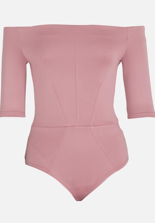 STYLE REPUBLIC - Bardot Bodysuit Rose