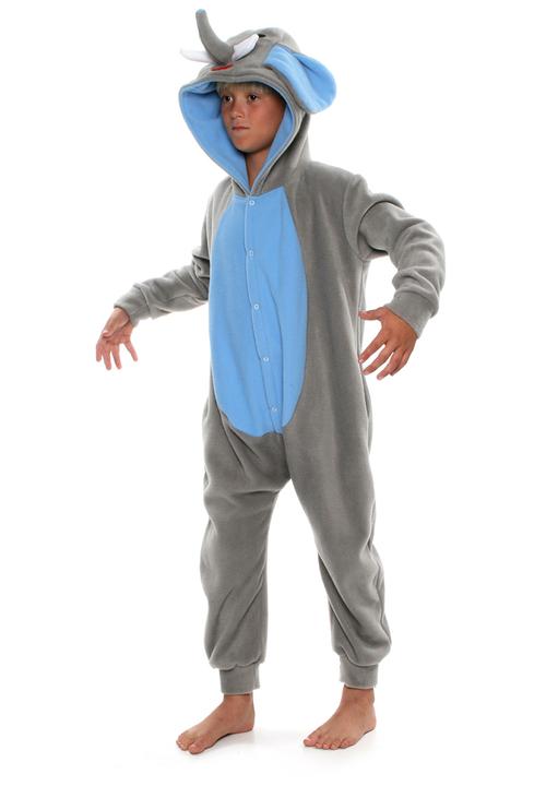 aFREAKa Clothing - Elephant  Onesie Blue and Grey