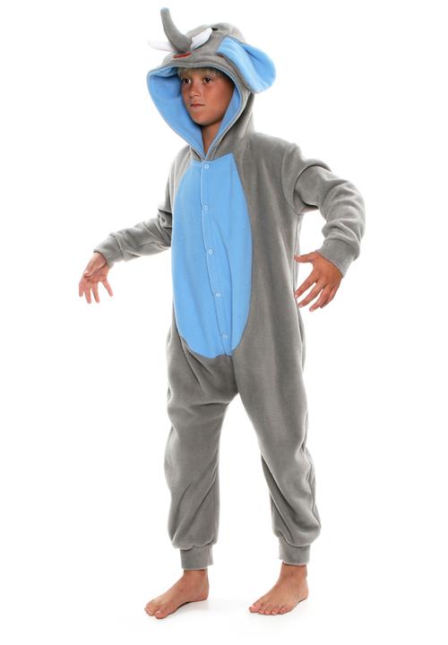 aFREAKa Clothing - Elephant Onesie Blue and Grey