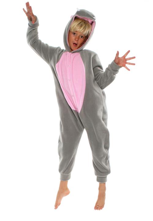 aFREAKa Clothing - Hippo Onesie Grey