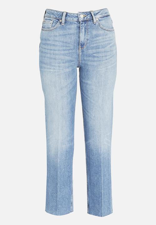 Tommy Hilfiger - Straight Leg Cropped Jeans Mid Blue