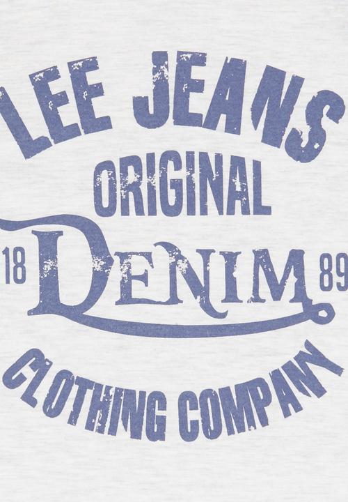 Lee  - Raglan Denim  Tee Grey