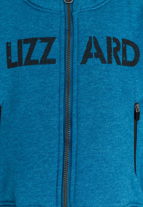 Lizzard - Quill Zip Thru Hoodie Mid Blue
